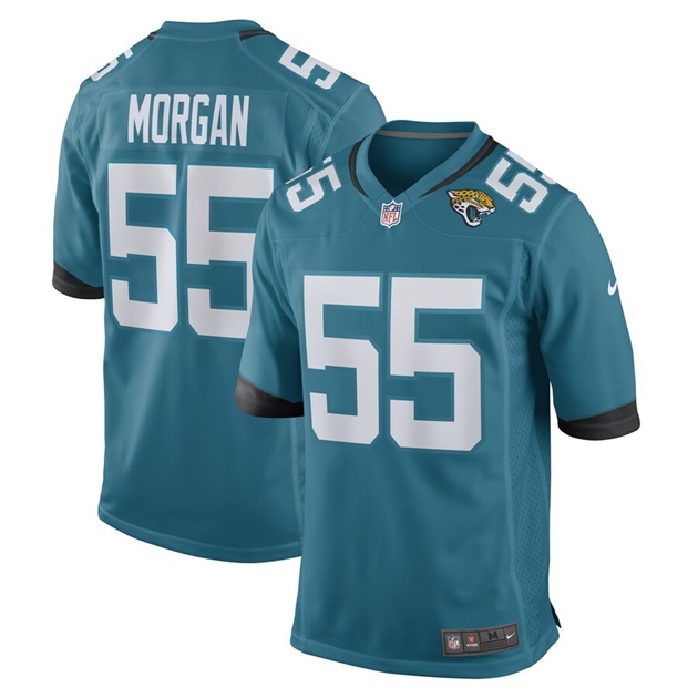 mens nike grant morgan teal jacksonville jaguars game player jersey